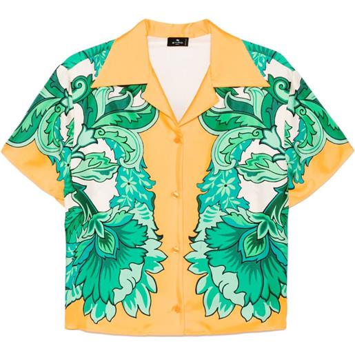 ETRO camicia con stampa paisley - arancione