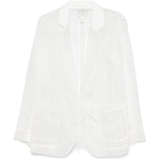 Forte Forte blazer in organza - bianco