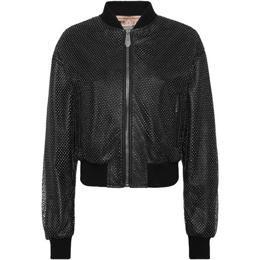 Philipp Plein bomber in pelle - nero