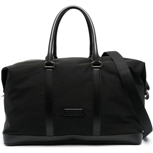 TOM FORD borsone con applicazione - nero