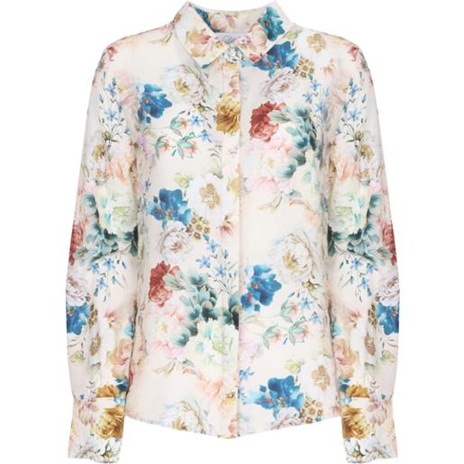 SoAllure camicia classica a fantasia floreale