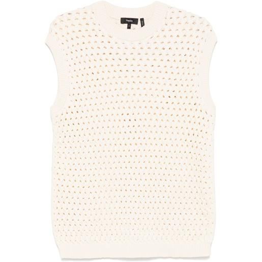 Theory gilet in maglia - toni neutri