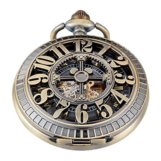 OROLOGIO DA TASCA con quadrante romano numeri romani uomo lavoro da