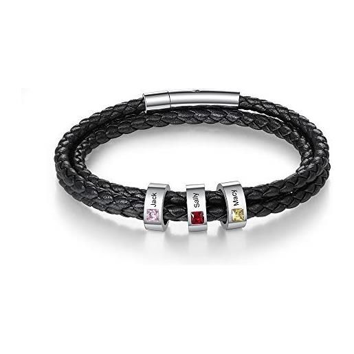 Simaru Braccialetto Intrecciato in Vera Pelle Made in | FindTheDeal