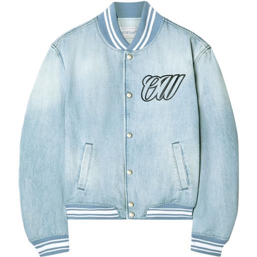 Off-White bomber denim - blu