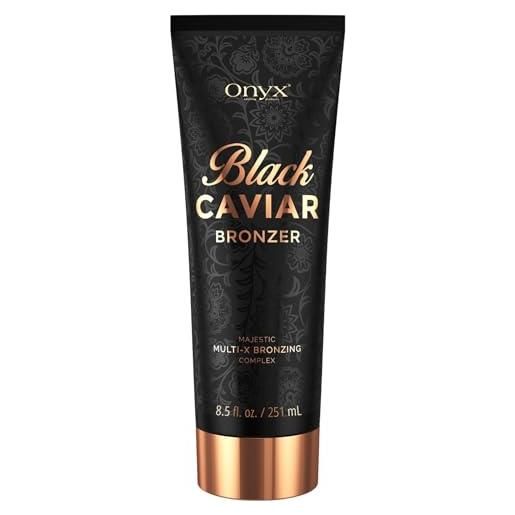Onyx black caviar lozione abbronzante scura 251 ml | avanzato e acceleratore diabbronzatura | bronzer istantaneo