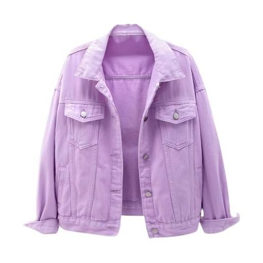 Generic giacca jeans donna moda casual cappotto giacca strappata in denim button down boyfriend jeans jacket giacca di base con tasca giacca in denim giacca jeans fashion denim cotone cappotto outwear