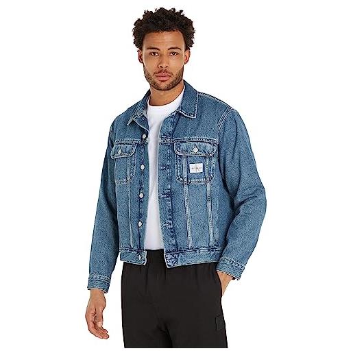 Calvin Klein jeans regular 90's jacket j30j323902 giacche di jeans, denim (denim medium), s uomo