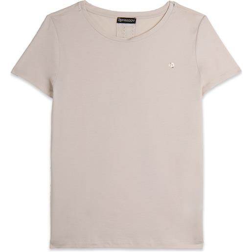 Freddy t-shirt con inserto posteriore in sangallo