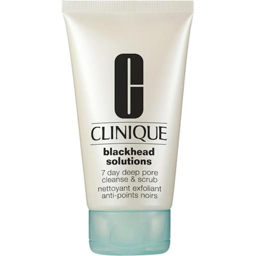 Clinique cura della pelle prodotti esfolianti blackhead solutions7 day deep pore cleanse & scrub 125 ml (236,64 € / 1 l)