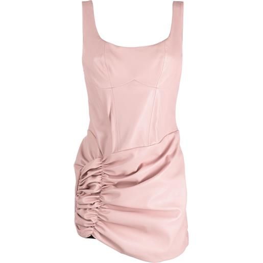 The Mannei abito corto wishaw con ruches - rosa