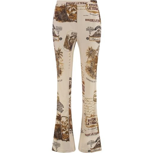 RHUDE pantaloni svasati - toni neutri