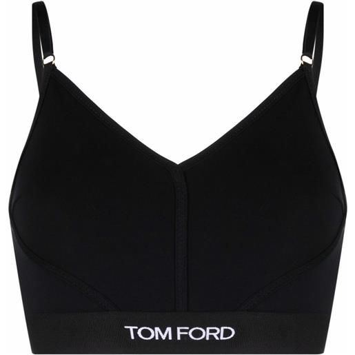 TOM FORD reggiseno con logo - nero