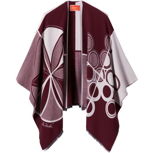 La DoubleJ mantella con stampa - rosso