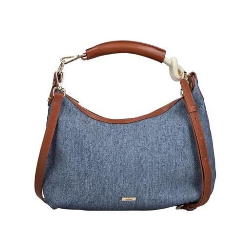 Rieker h1608, shopper donna, blu