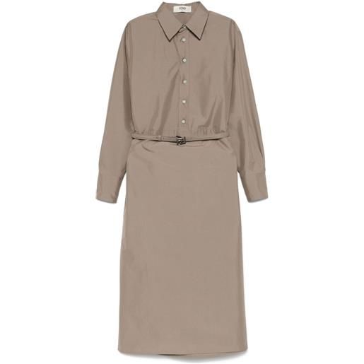 FENDI chemisier in popeline - marrone