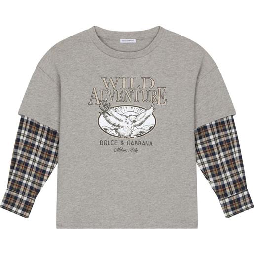 Dolce & Gabbana Kids t-shirt wild adventure - grigio