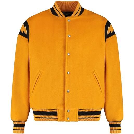 RHUDE bomber con bordo a righe - arancione