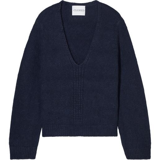 Closed maglione con scollo a v - blu
