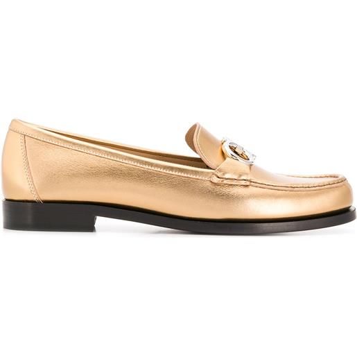 Ferragamo mocassini gancio - oro