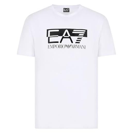 Emporio Armani maglietta t-shirt uomo ea7 6rpt62 pj03z, manica corta, girocollo (nero, l)
