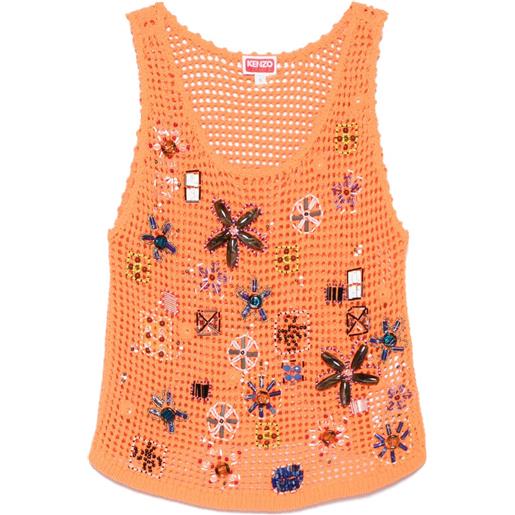 Kenzo top con decorazione - arancione