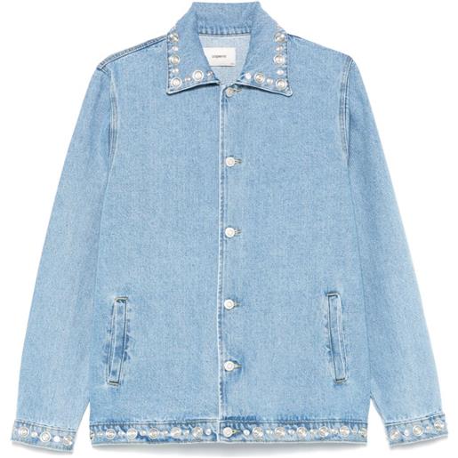 Giacca Jeans Donna Fantasy Con Ricamo Floreale – Cotone Elasticizzato – Taglia Unica - copertina