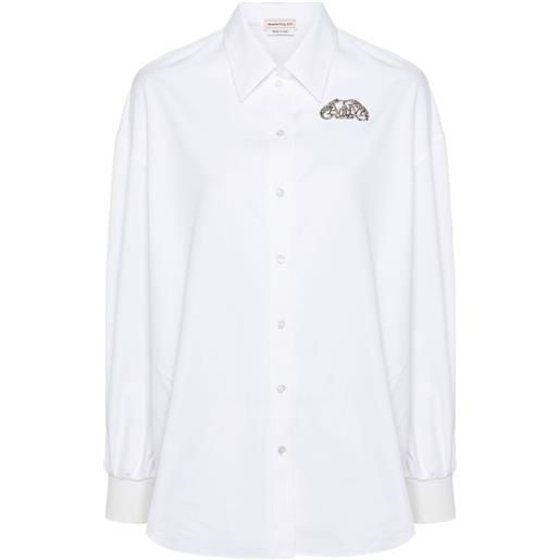 Alexander McQueen camicia con decorazione - bianco