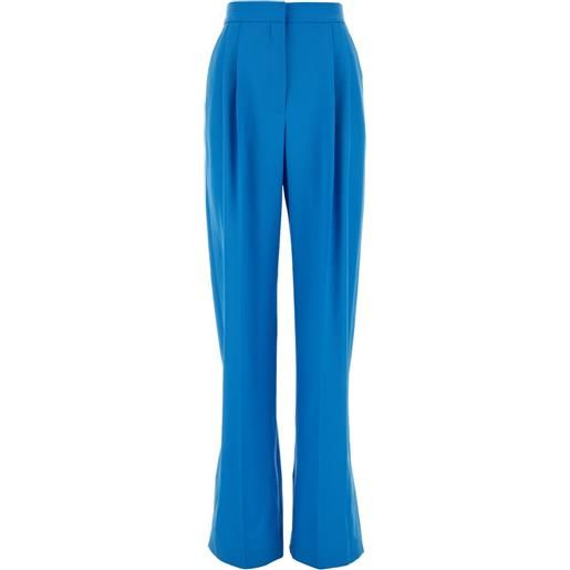 Alexander McQueen pantaloni a gamba ampia - blu