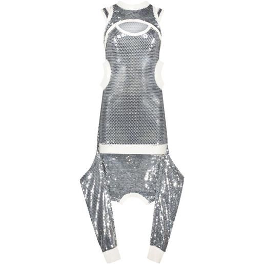 Jeremy Scott abito con paillettes - grigio
