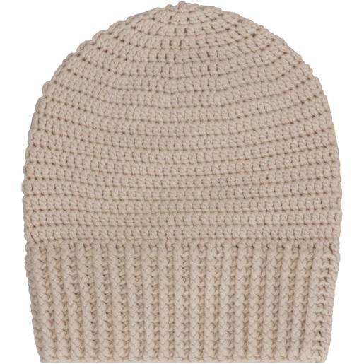 Malo berretto all'uncinetto - toni neutri