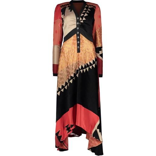 ETRO abito in misto seta - rosso