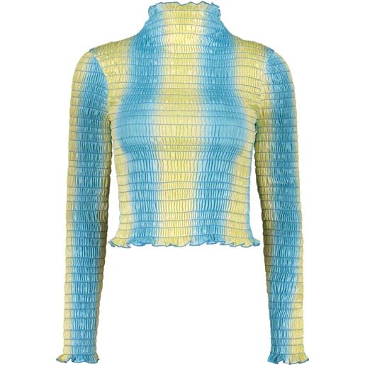 Amy Crookes top con effetto sfumato - blu