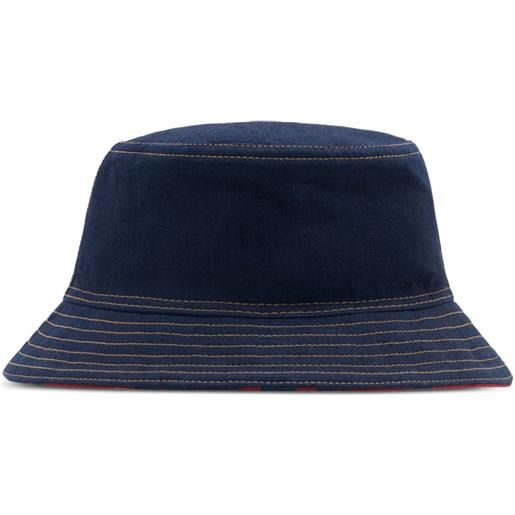 Burberry cappello bucket denim - blu