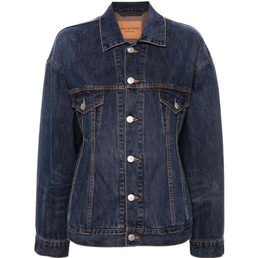 Balenciaga giacca hourglass - blu
