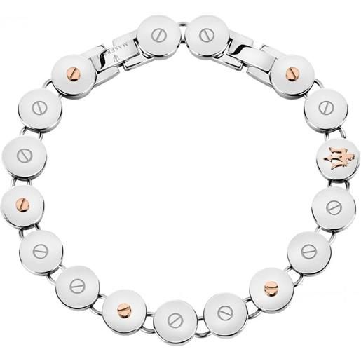 JOOP! Bracciale Donna In Argento Sterling 925 E Acciaio Inossidabile Con Zirconi – Larghezza 12 Mm – Regalo In Confezione Originale