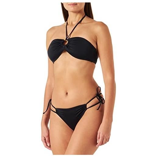 KENDALL + KYLIE kendall & kylie k&k w swimmwear ring neck bikini kkw3619110, black, s women's