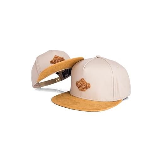 Blackskies essentials snapback cap - set 2 pezzi genitori bambini | partnerlook baseball cap regalo mini-me basecap pap脿-figlio & mamma-figlia beige-marrone - 45-49 cm