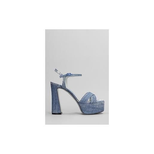 Roberto Festa sandali stella in denim blu