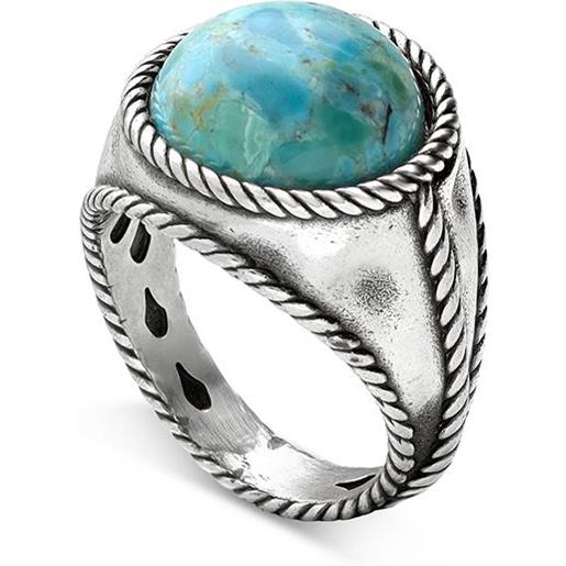 ALFIERI & ST. JOHN 925 anello alfieri man uomo in argento con turchese