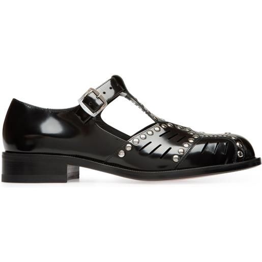 Bally sandali spiegel con suola piatta - nero