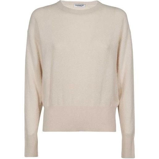 DONDUP felpa con logo ricamato - toni neutri