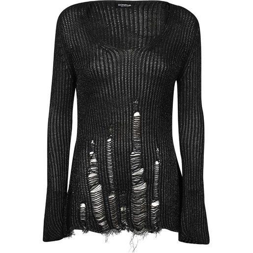 DONDUP felpa in maglia - nero