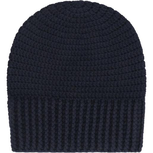 Malo berretto all'uncinetto - nero