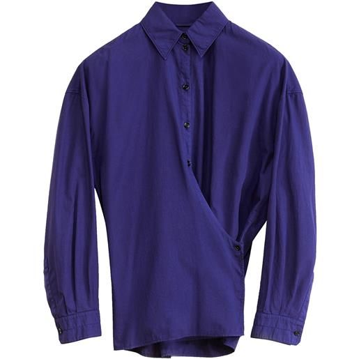 LEMAIRE camicia con design a incrocio - viola