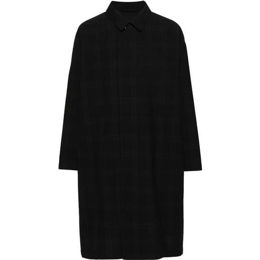 LEMAIRE cappotto a quadri - nero