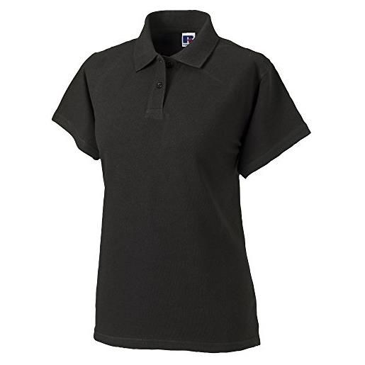 Russell Athletic russell - polo manica corta 100% cotone - donna (m) (bianco)
