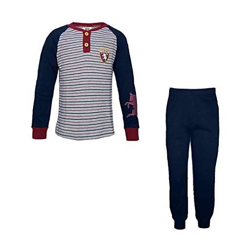 TORINO FC fc torino pigiama bambino in caldo cotone prodotto ufficiale art. To16060 (7 anni, navy)