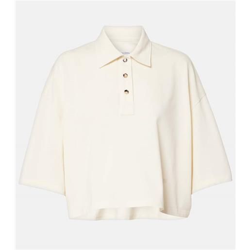 Bottega Veneta polo cropped in cotone