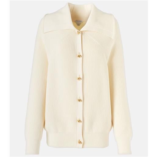 Bottega Veneta cardigan knot in cotone a coste